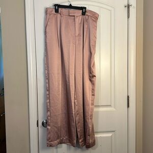 Silky wide leg trousers